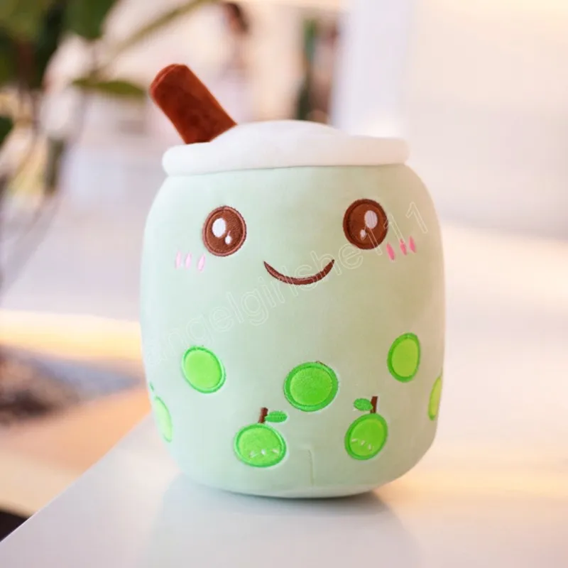 Surplex Cojín Panda Bubble Tea – Peluche De Leche Con Perlas, Suave Y Adorable, Decoración Y Regalo Para Todas Las Edades