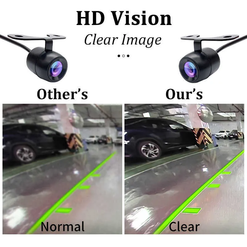 HD Night Vision Car Reverse Camera With Wide Angle Lens, Waterproof CCD ...