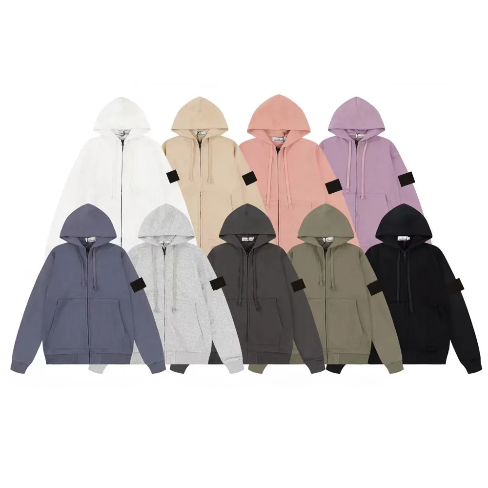 STONE ISLAND Grey Tech Fleece Hoodie With Embroidery Pocket Available For Men And Women Comfortable Cotton Pullover With Zipper And Badge Design Style 06 From Stone sland Vendor 34.51 DHgate.Com