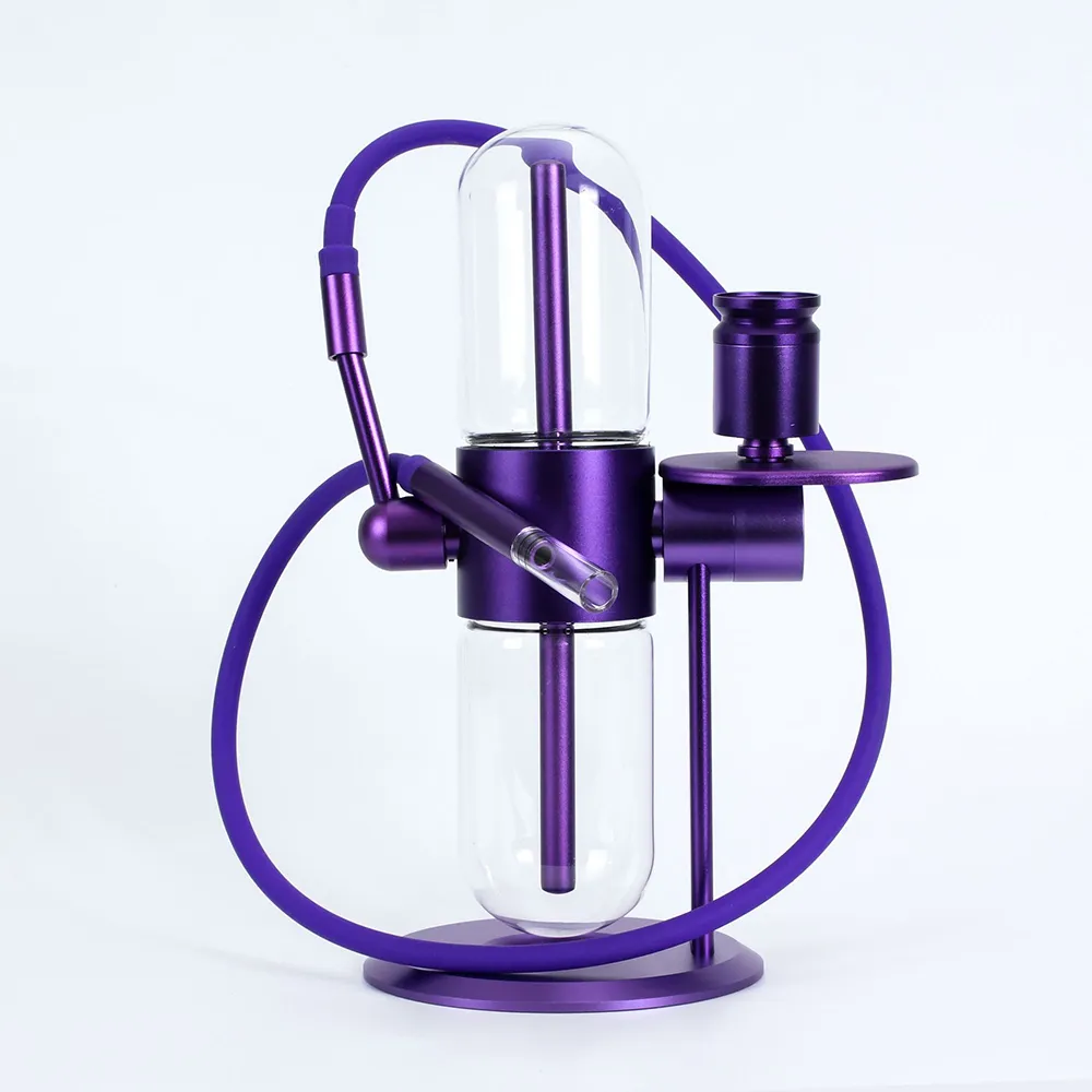 Smoking Rotating Aluminum Alloy Glass Gravity Water Bong