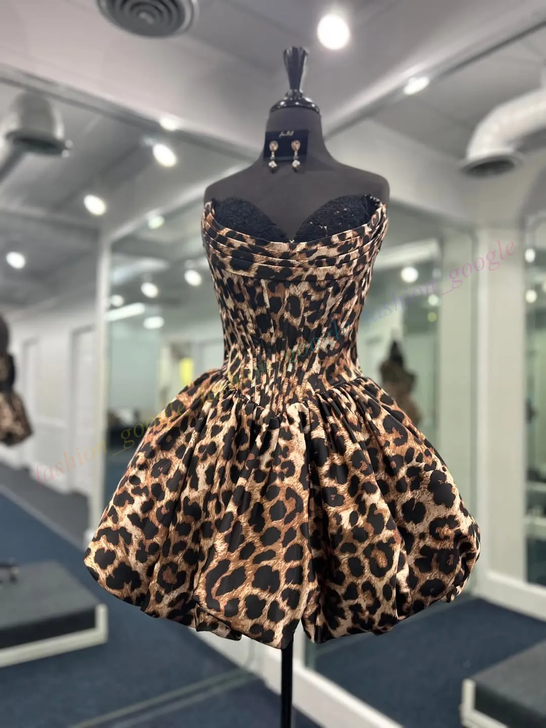 Leopard Cheetah Hoco Dress Animal Print Corset Bubble... From 86,74 €