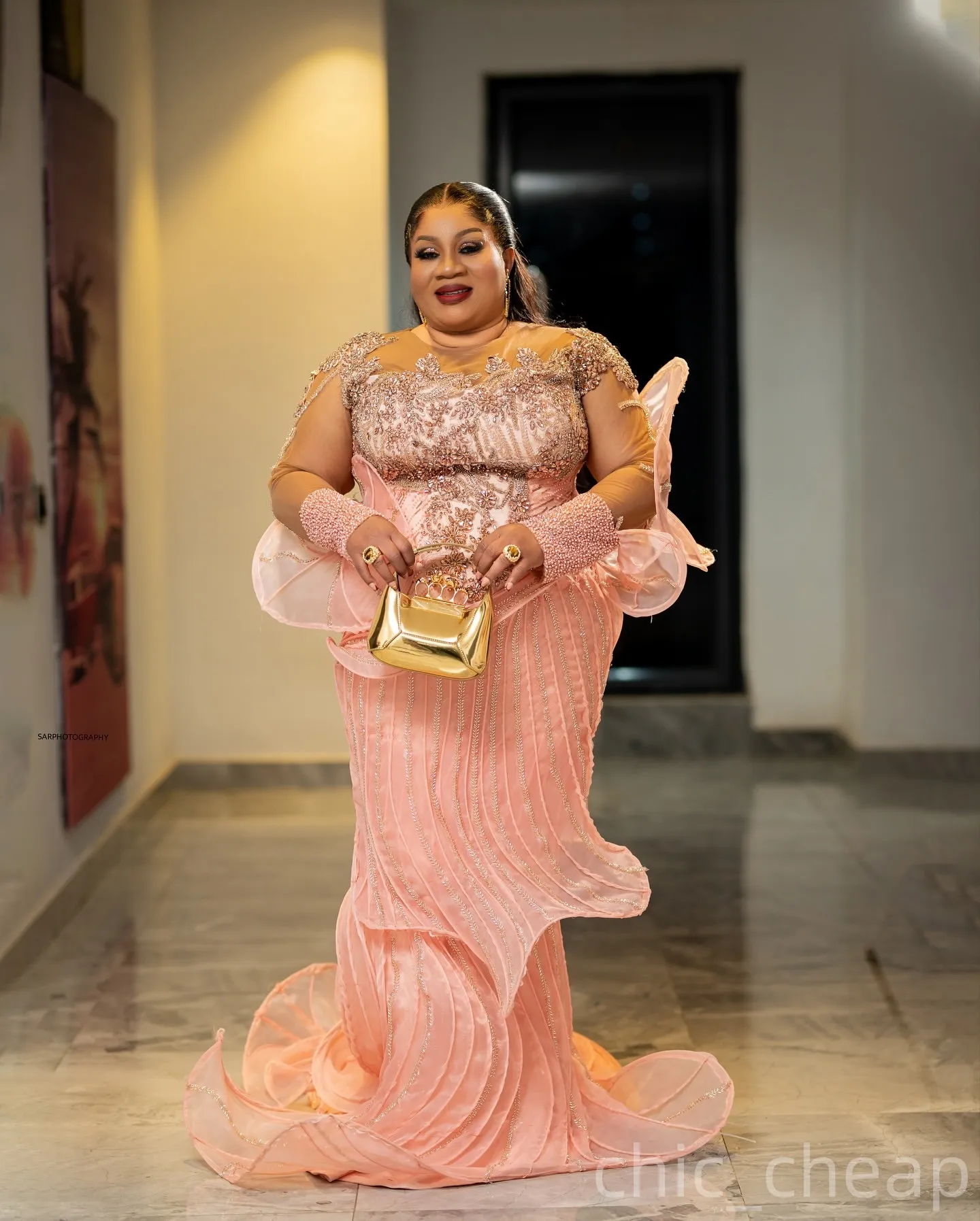 Mermaid Pink Plus Size Prom Dresses Beaded... From Chic_cheap, $355.39