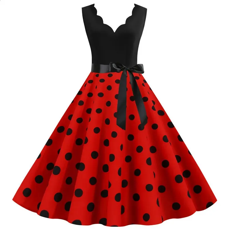 Women Retro Summer Dresses Sleeveless V Neck Polka... From Bigwang02, $11.11 In Bulk | DHgate.Com Women Retro Summer Dresses Sleeveless V Neck Polka... From Bigwang02, $11.11 In Bulk | DHgate.Com
