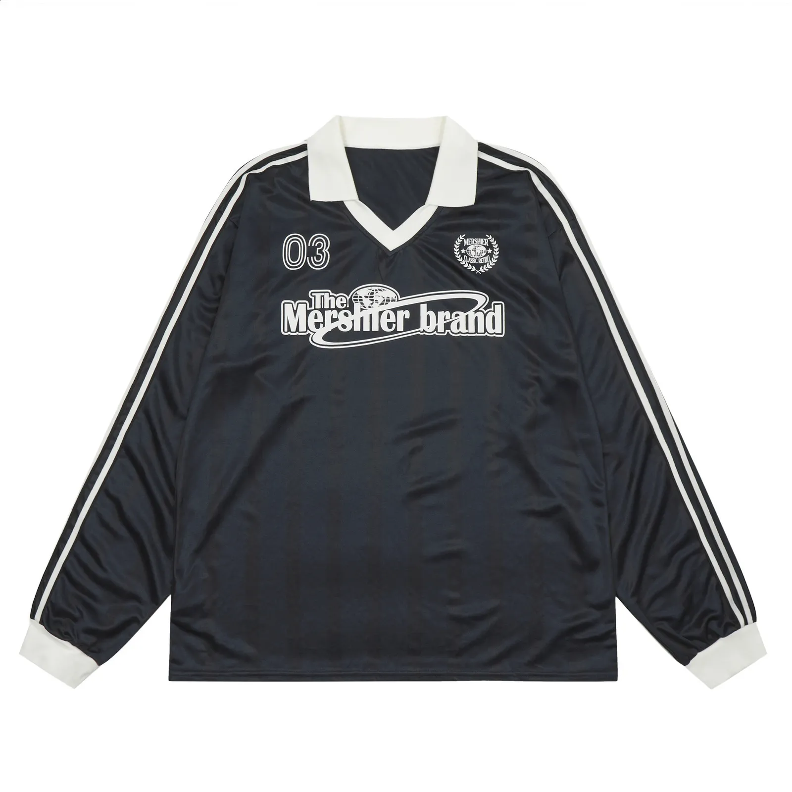 Vintage Polo Shirts Y2K Graphic Printed Long Sleeve From