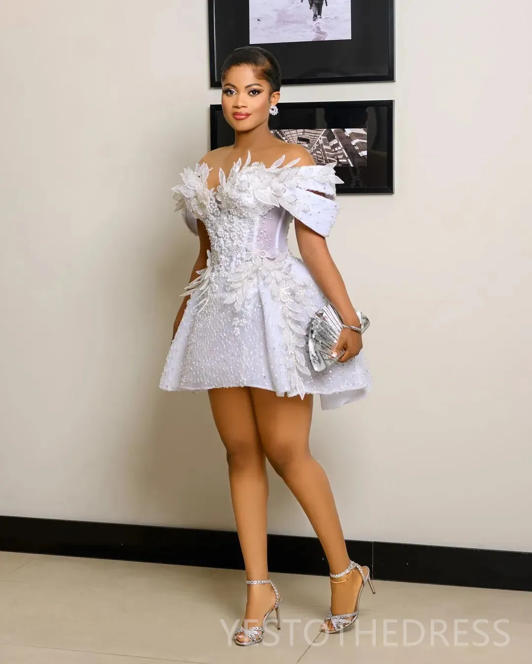 college homecoming dresses Alyce Paris Beaded Cut Out Homecoming Dress 4838 main image 1