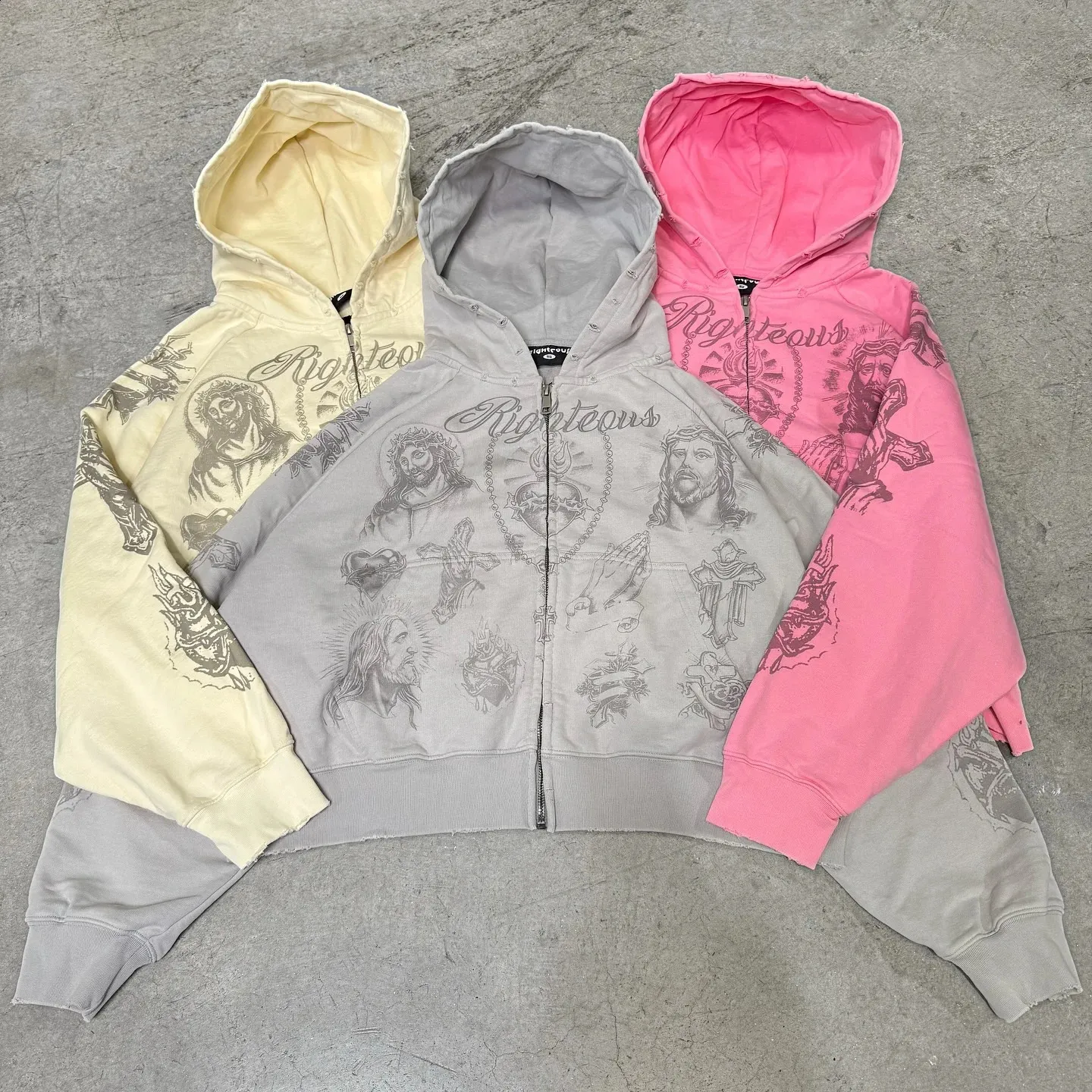 Y2K Cropped Zip Up Hoodie Tracksuit Set | DHgate