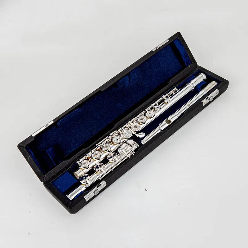 Japan 797 flute Sliver Flute 17 Open Hole C Tune E key Musical instrument Professional with Case 