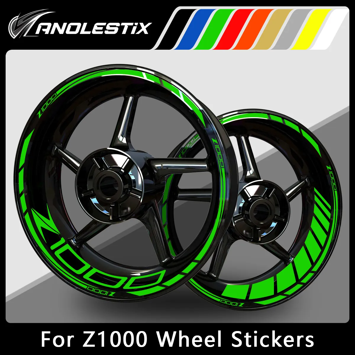 Customized Reflective Motorcycle Wheel Patrolhub From Anolestix