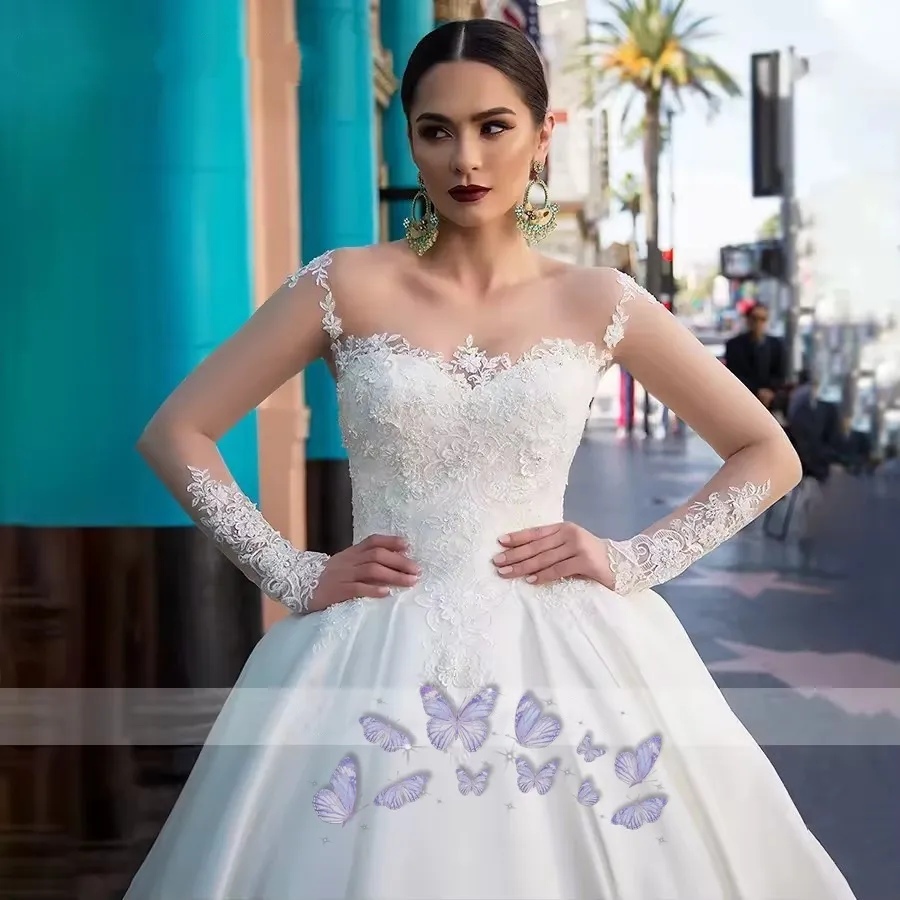 Elegant Mermaid Bridal Gown Long Sleeve Lace... From Fittedbridal, $216.09  | DHgate.Com