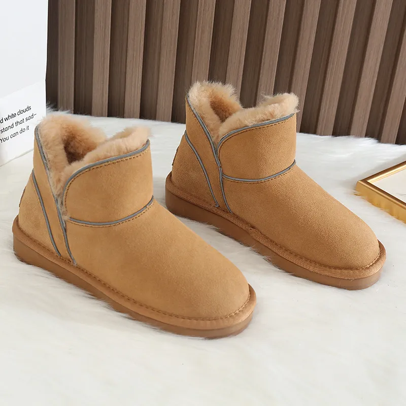 CE Designer Free Shipping Oxhide Affordable Winer Ani Slip Snow Boos Wih Hick Plush Coon Shoes_voghion.com