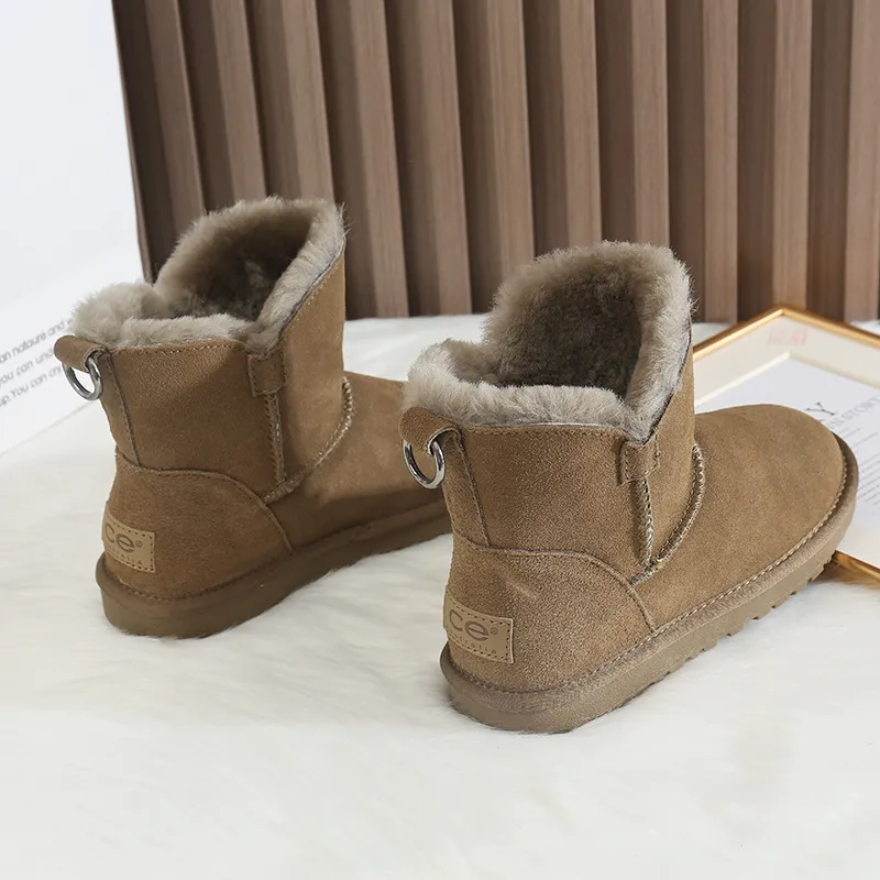 CE Designer Gratis Verzending Oxhide Betaalbare Winter Antislip Sneeuwlaarzen Met Dikke Pluche Katoenen Schoenen Opvouwbaar Wit_voghion.com