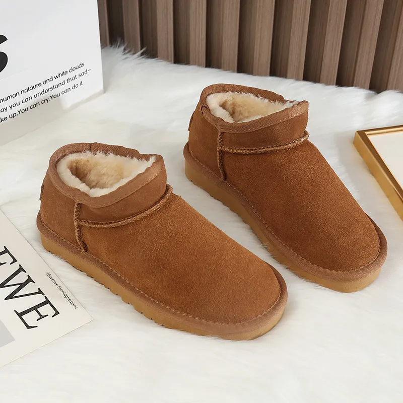 Dames winterlaarzen van leer met antislipzool en pluche_voghion.com