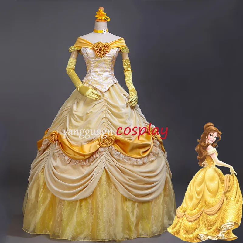 yellow princess dress adult Princess Yellow Dress, Adult Costume