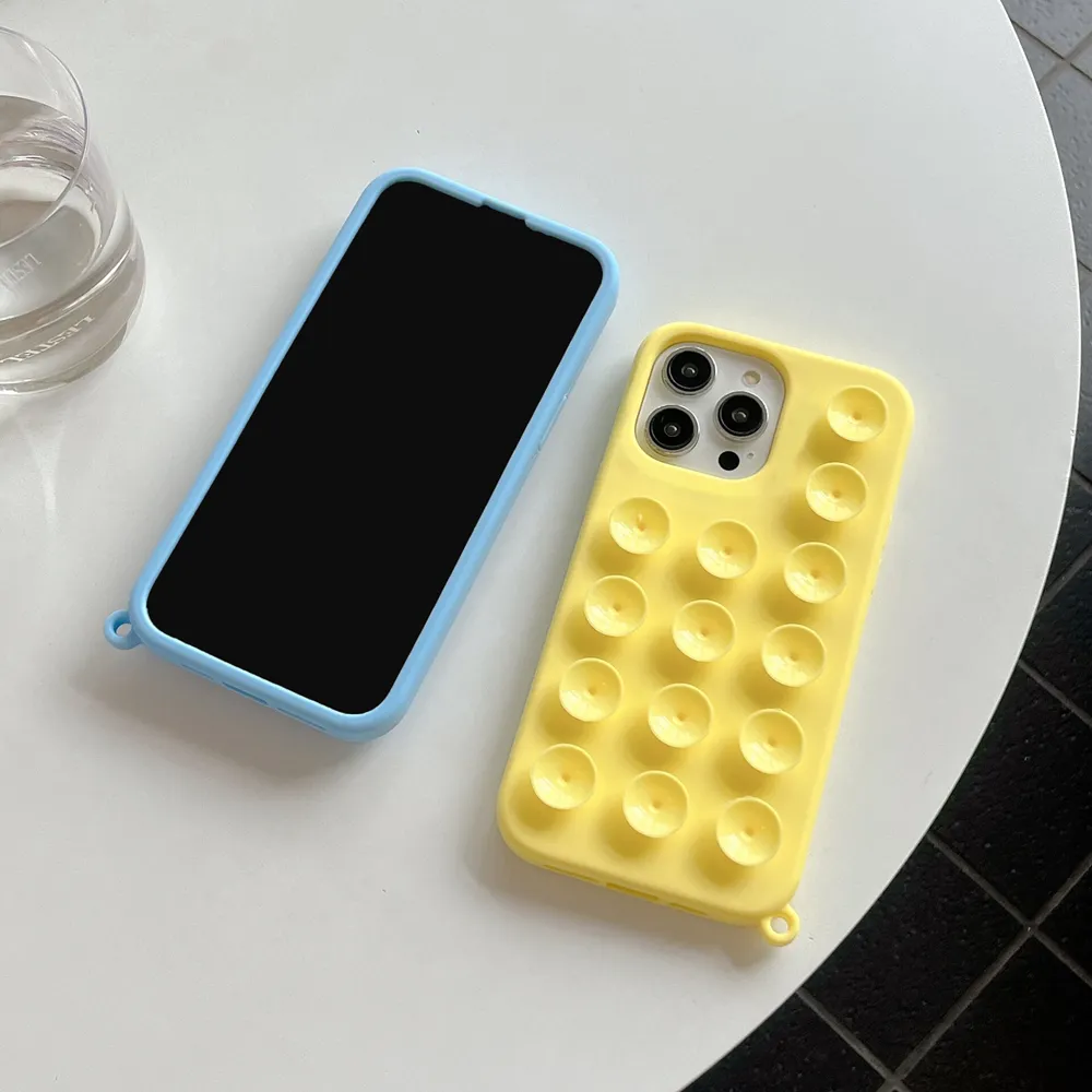 Suction Cup Silicone Phone Case for iPhone 15 14 13 Full Coverage Soft Back  Cover from Dhgate Cell Phone Pouches - price 59.74
