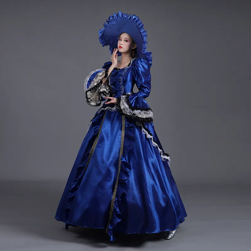 Rocco Baroque Ball Gown for Women - Renaissance ary masquerade dress for Reenactment and Theater Rocco Baroque Ball Gown for Women - Renaissance ary masquerade dress for Reenactment and Theater
