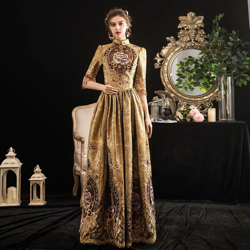 Vestido De Época Victoriano/Rococó Para Mujer - Estilo María Antonieta, Largo Hasta El Suelo, Mangas Poeta