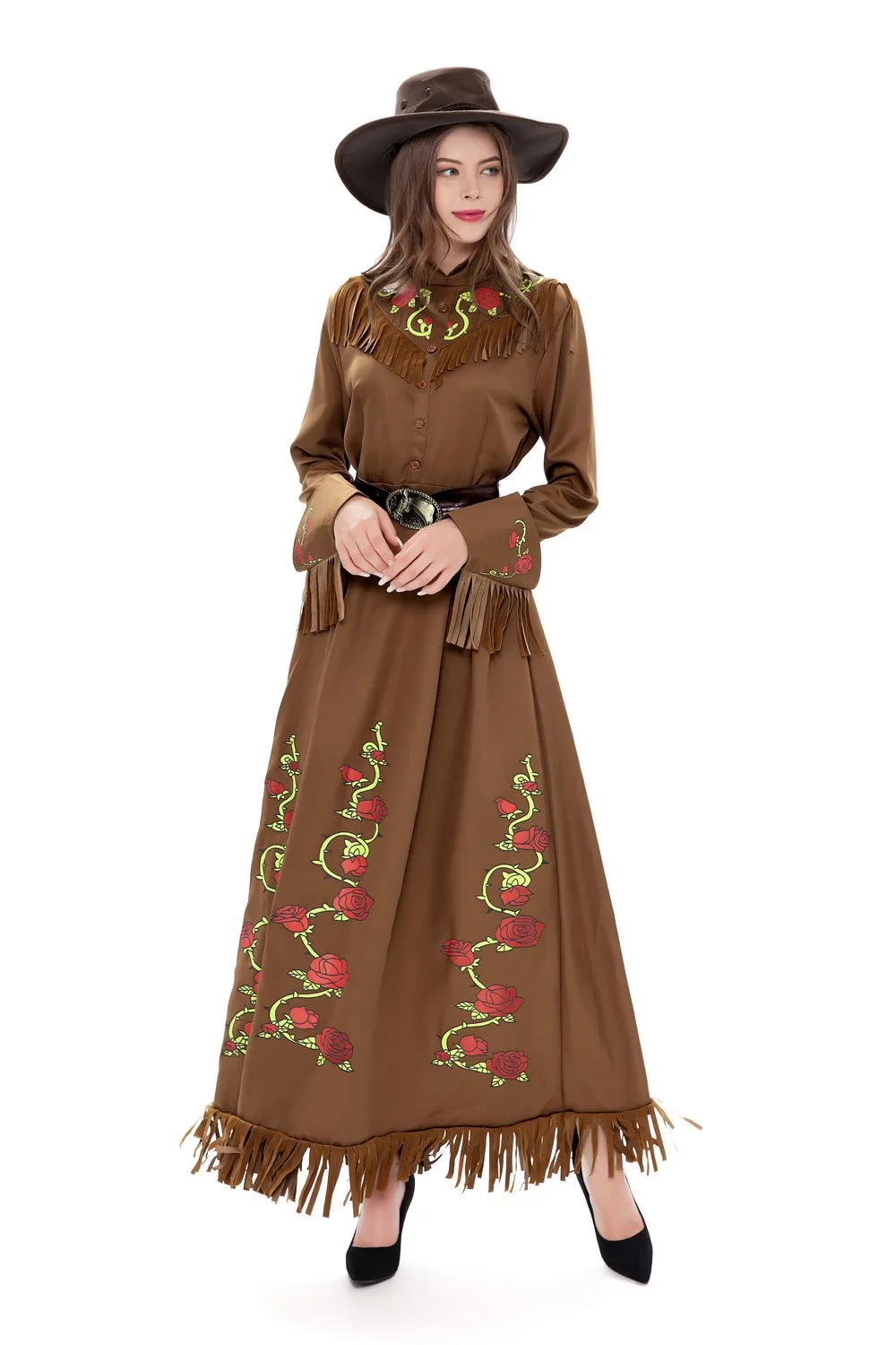 knee length dresses for ladies Hunter Green Maxi Dress With Long Sleeves And Open Back