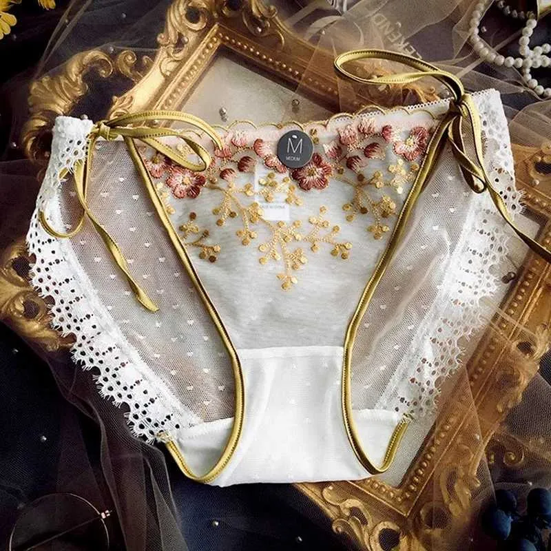 Vintage Lace Underwear Womens Sexy Panties Flower... From 4,26 €