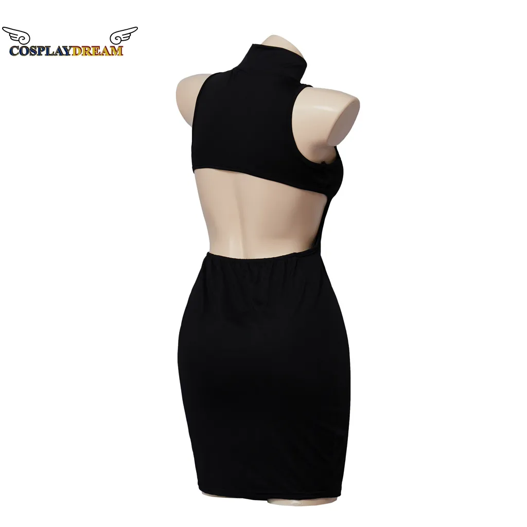 Black Cut-Out Bodycon jolyne cujoh cosplay for Women - Euphoria Maddy Perez Nightclub Outfit