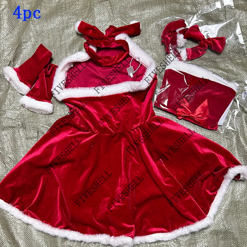 chinese dress ladies Women Santa Claus Christmas Costume Cosplay Dress – FashionLoveHunter main image 1