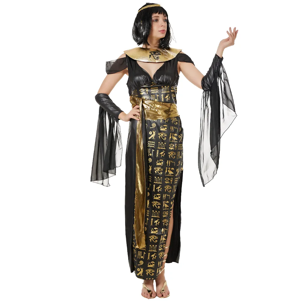green emerald velvet dress Amazon.com: EraSpooky Halloween Women Golden Egyptian Queen Cleopatra  Costume Sexy Dress : Clothing, Shoes & Jewelry main image 1