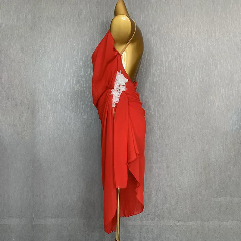 Salsa Dance Dresses Womens Red Latin Dance... From Uledemode_official,  $104.21 | DHgate.Com