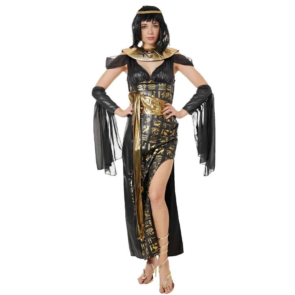 slim fit dress slacks Cleopatra Costume Gold Extra Small (XS) main image 1