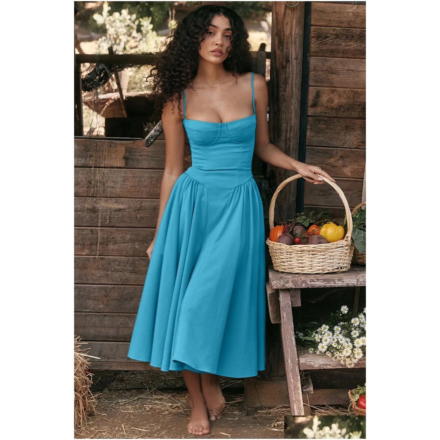 princess polly baby blue dress Basic Casual Dresses House Of Cb Dress 2024 Summer... From Clothing102,  $3.14