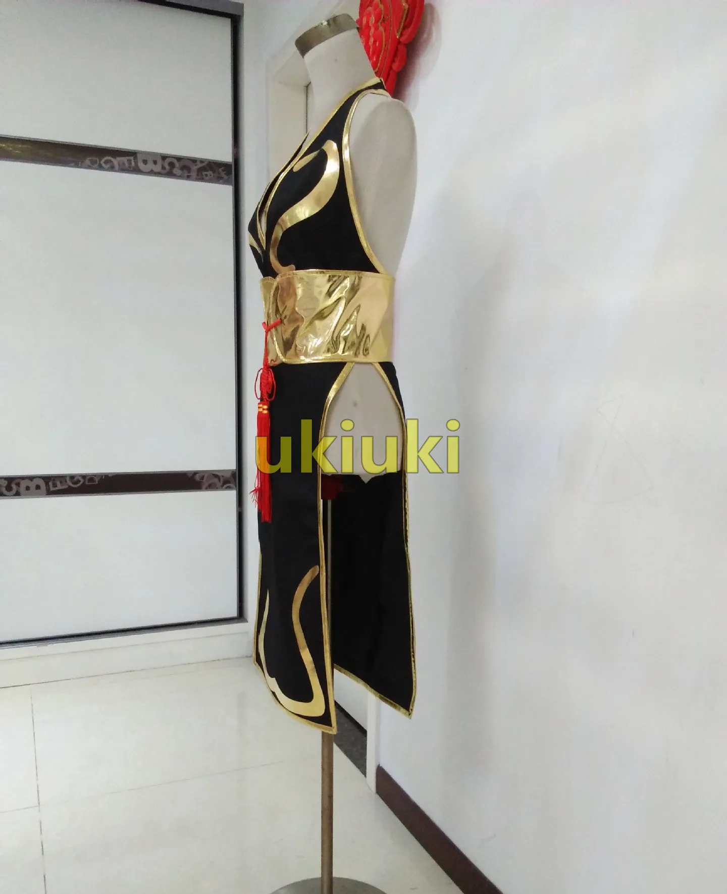 chun li black dress CHUN-LI MINI DRESS