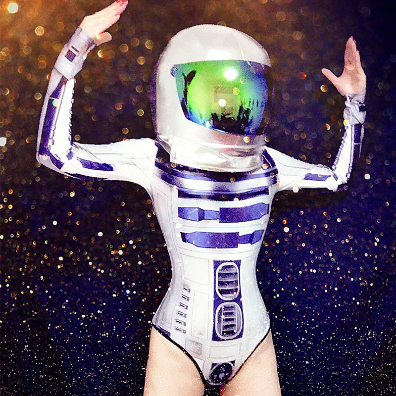 Jazz Dance Team Astronaut Futuristic Helmet Spacesuit... From  Uledemode_official, $37.23 | DHgate.Com