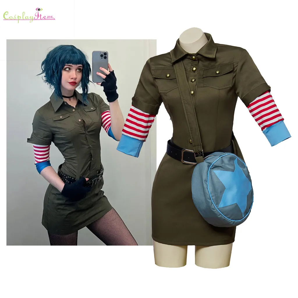 Scott Pilgrim Cosplay Women Ramona Flowers Cosplay Costume Cargo - Main Image