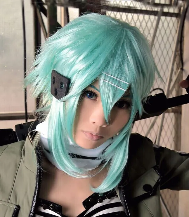 High Quality Sword Art Online Sword Sinon Asada Shino Cosplay Wig