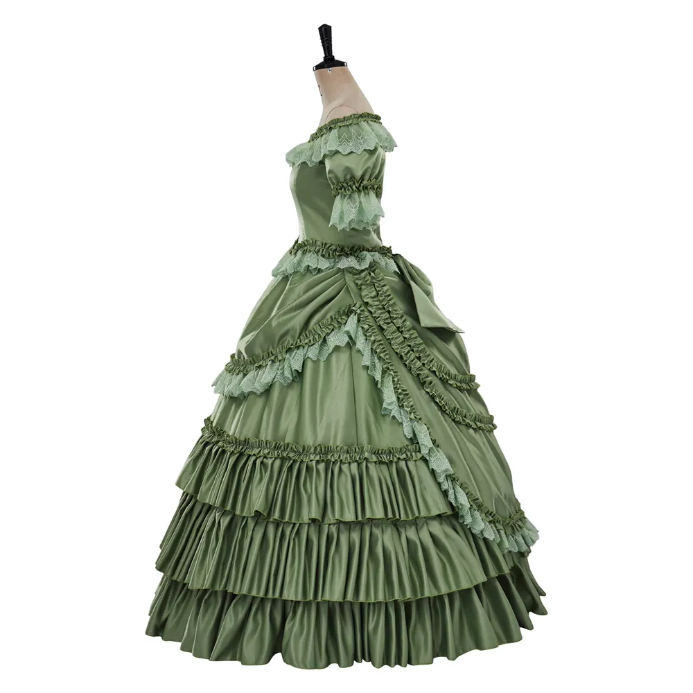 katherine pierce green dress Cosplay Costume 18th Century French... From 162,6 € 1718258401526