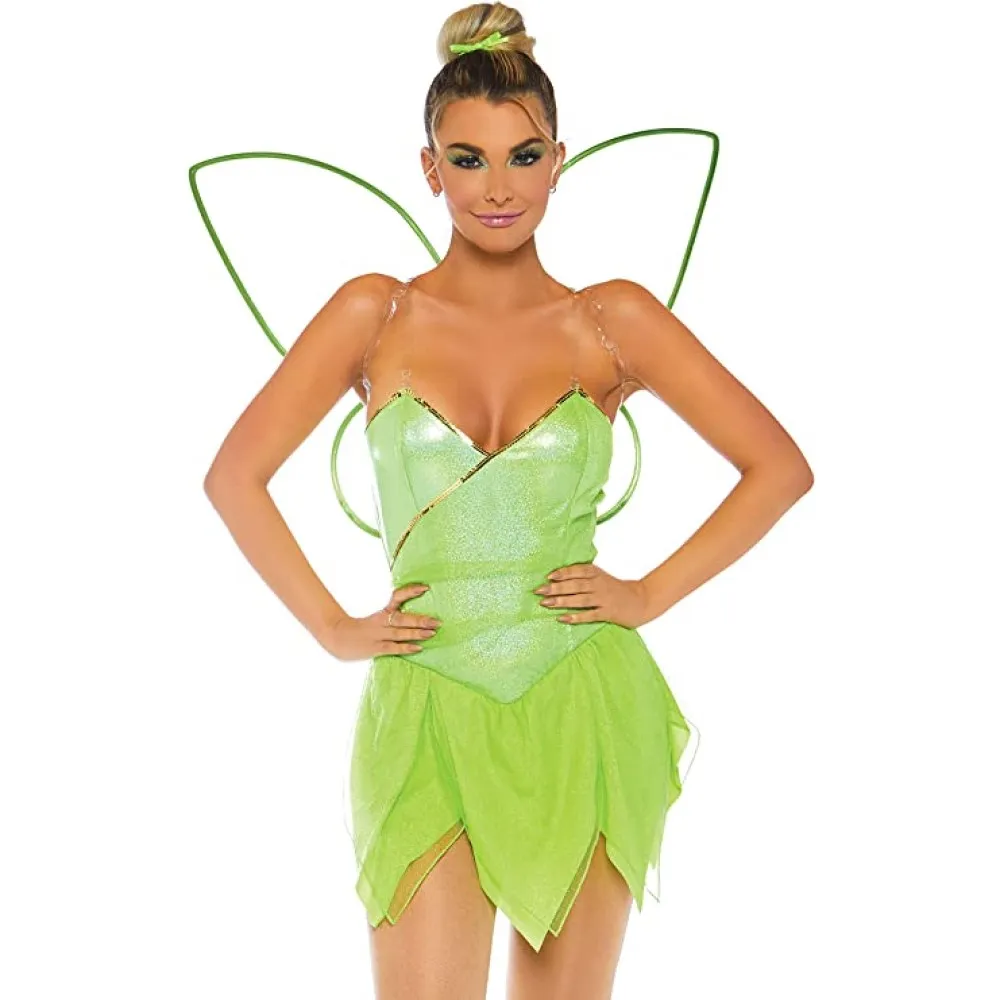 Green Fairy fringe dress for Women's Halloween - Classic and Sexy Eye Candy