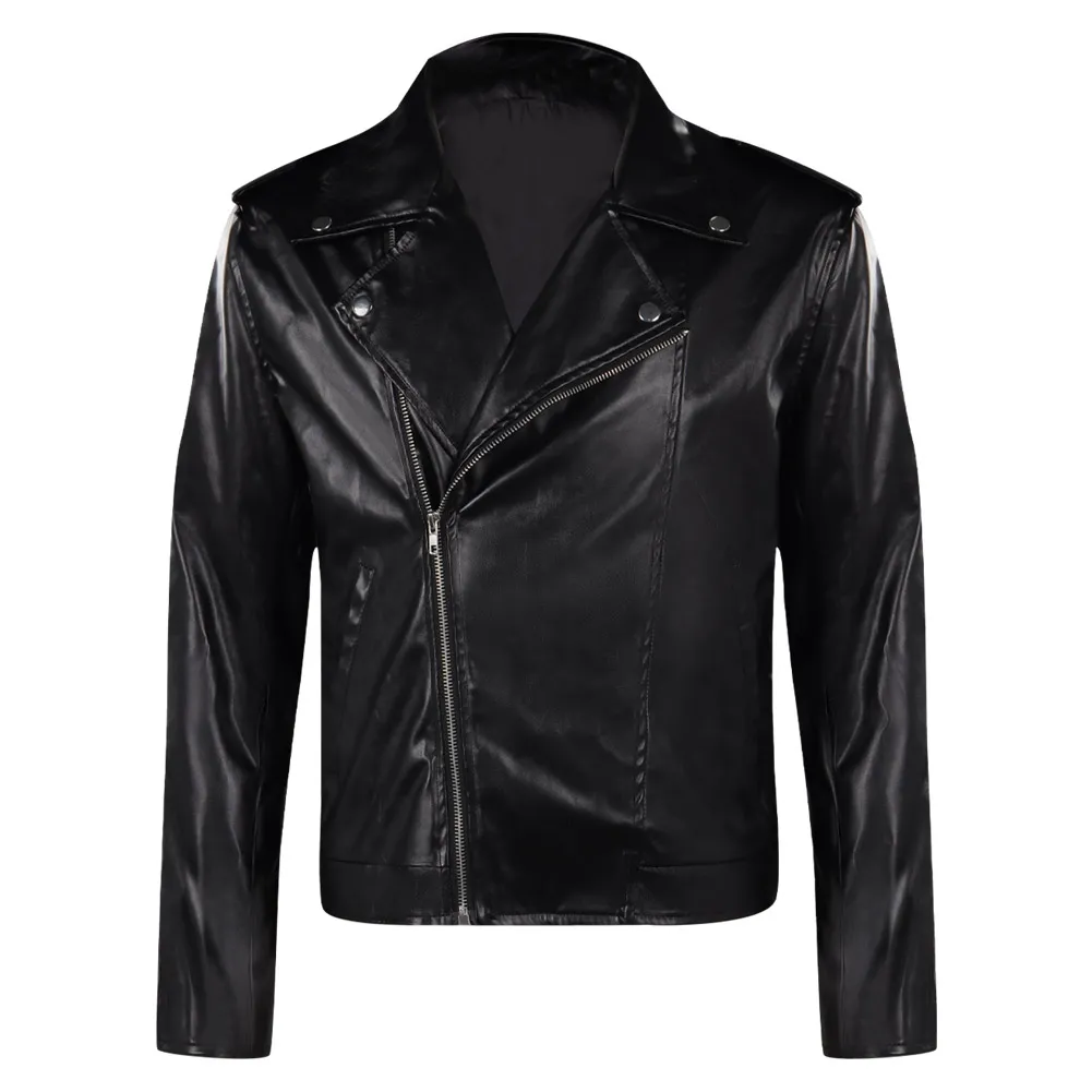 Costumes For Men Black Leather Jacket Halloween Costume Anime