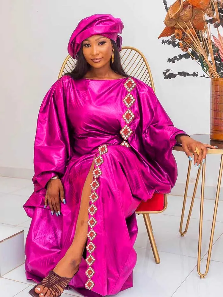 Save Big on Bulk Bazin Riche 2023 New African Long Dress Women Colorful  Costume Guipure Bazin Riche Dashiki Robe Elegant Lady Wedding Party Dress 