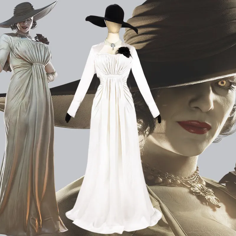knee length dresses for ladies Gvavaya Cosplay Resident Evil Village Vampire Lady Bela Dimitrescu's D main image 0
