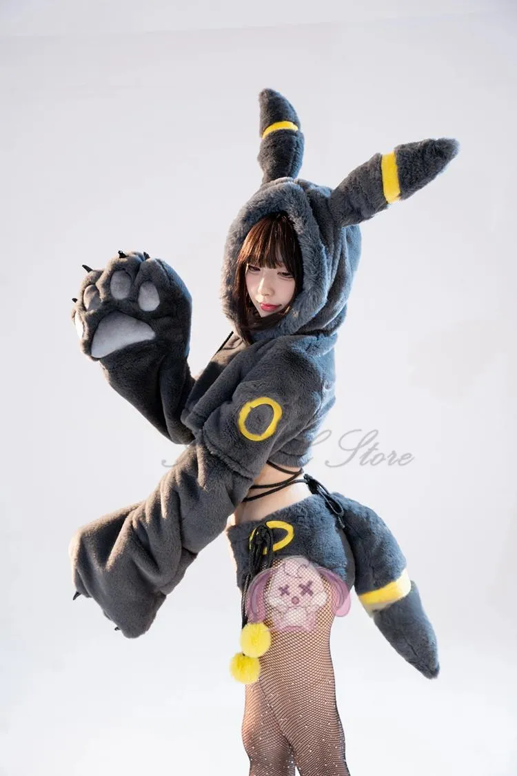 Irelia H Store Game Umbreon Bee Cospaly Costume set forth - Sexy Plush Lingerie with Sweet Bee Design Irelia H Store Game Umbreon Bee Cospaly Costume set forth - Sexy Plush Lingerie with Sweet Bee Design