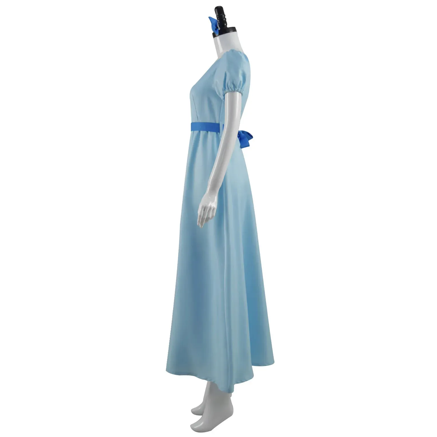 blue patterned shirt dress Melissa Nepton LAIA Striped / XS 25.07NRD A-Line Floor-Length Taffeta Wedding Size:18/3XL machine wash cold Made