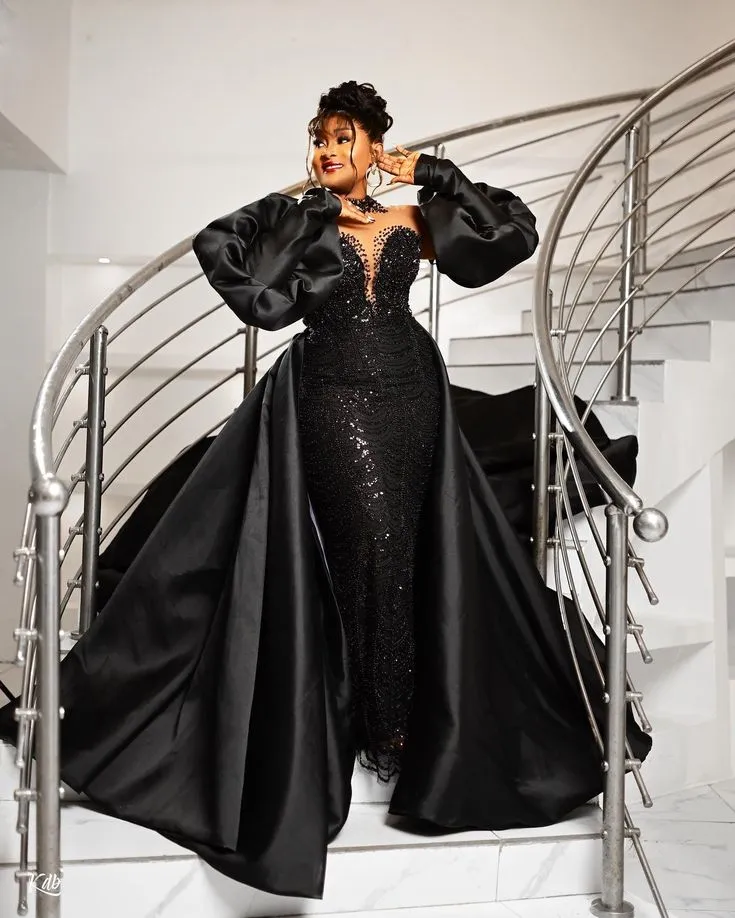 Black gowns for women discount