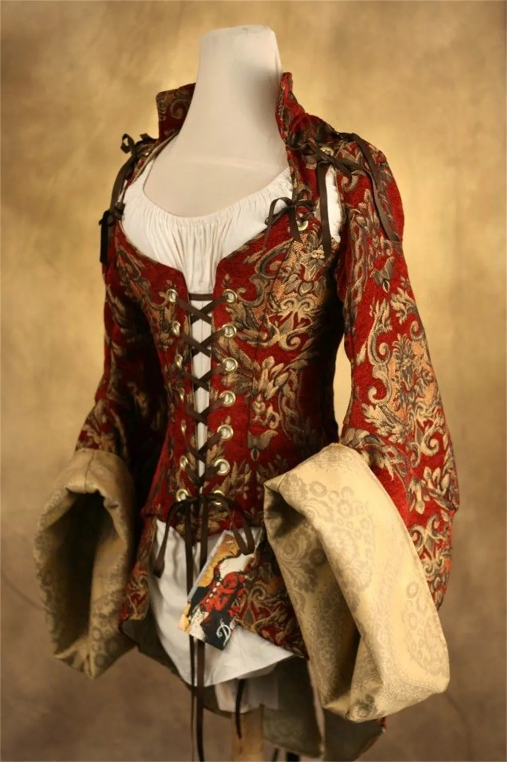 Piraten Blouse Wit Renaissance Volwassen Piraat Shirt Original 3