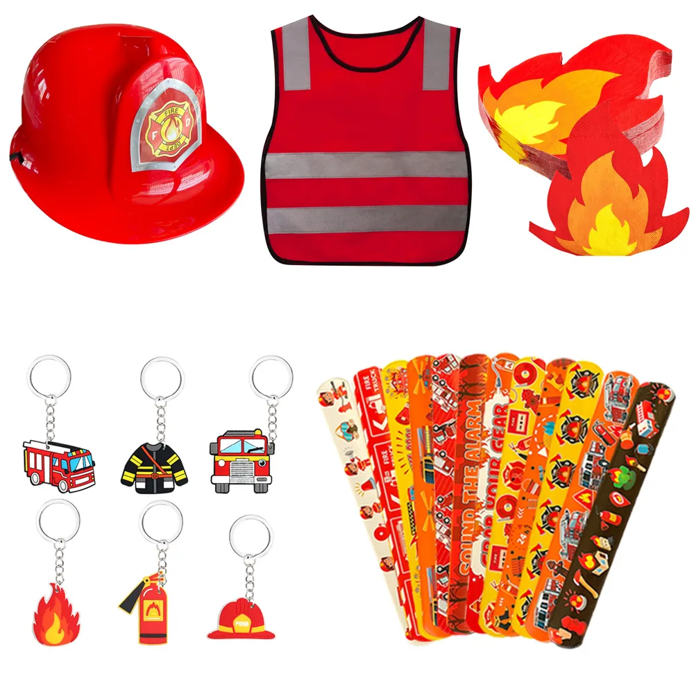 Firefighter Birthday Decoration Fireman Sam Theme Party Favors