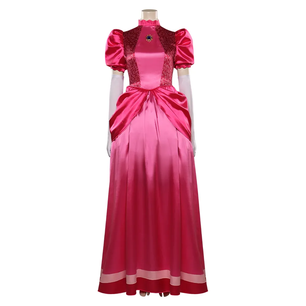 princess peach adult dress Disguise Costume, Official Nintendo Super Mario Bros Costume and Crown, Womens Size Small (4-6) : Clothing, Shoes & Jewelry Super Mario Bros Super Mario Princess Peach Elevated
