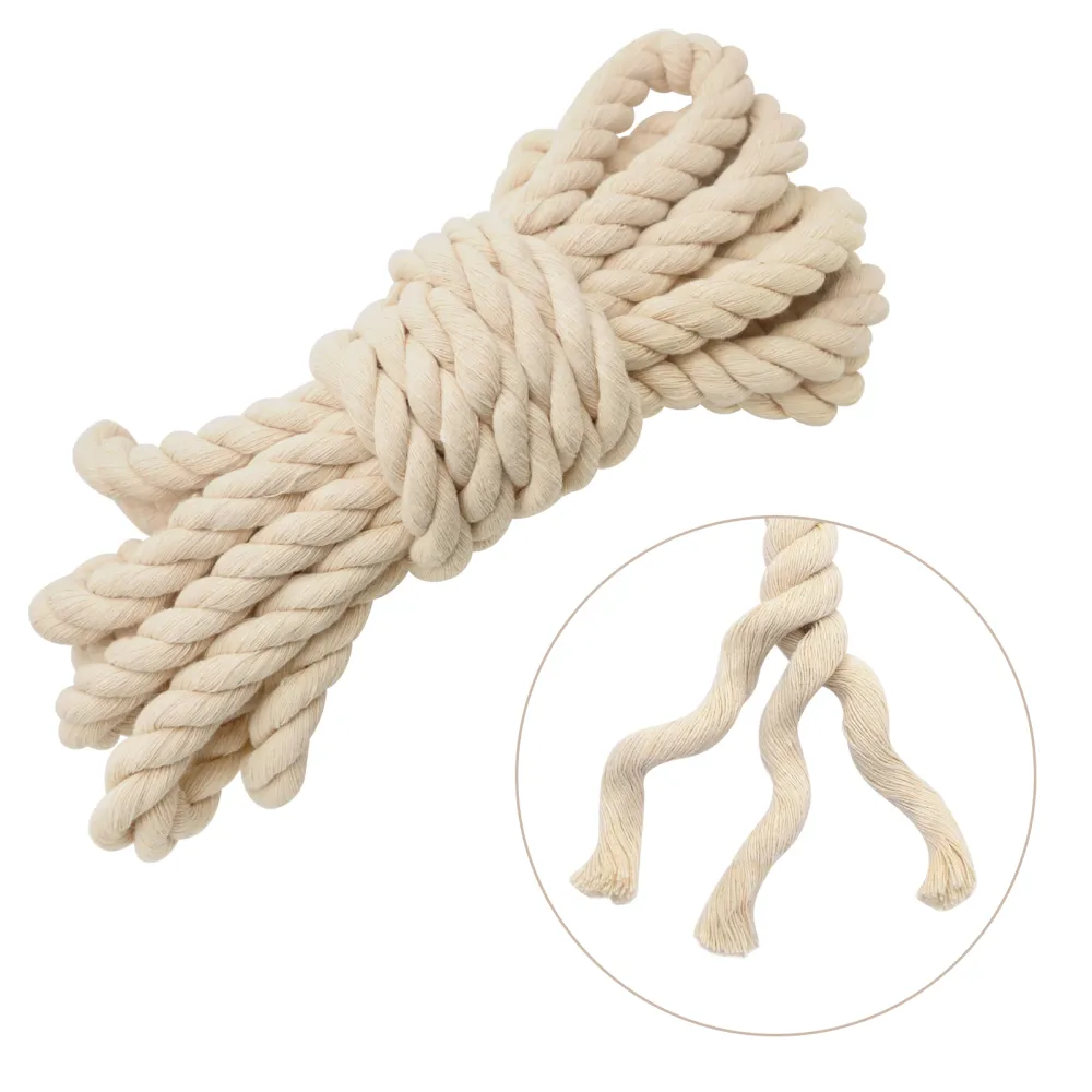 Cotton Rope 8 Mm 5 M White Rope Cord Macrame Yarn Rope Cotton Cord - View #12