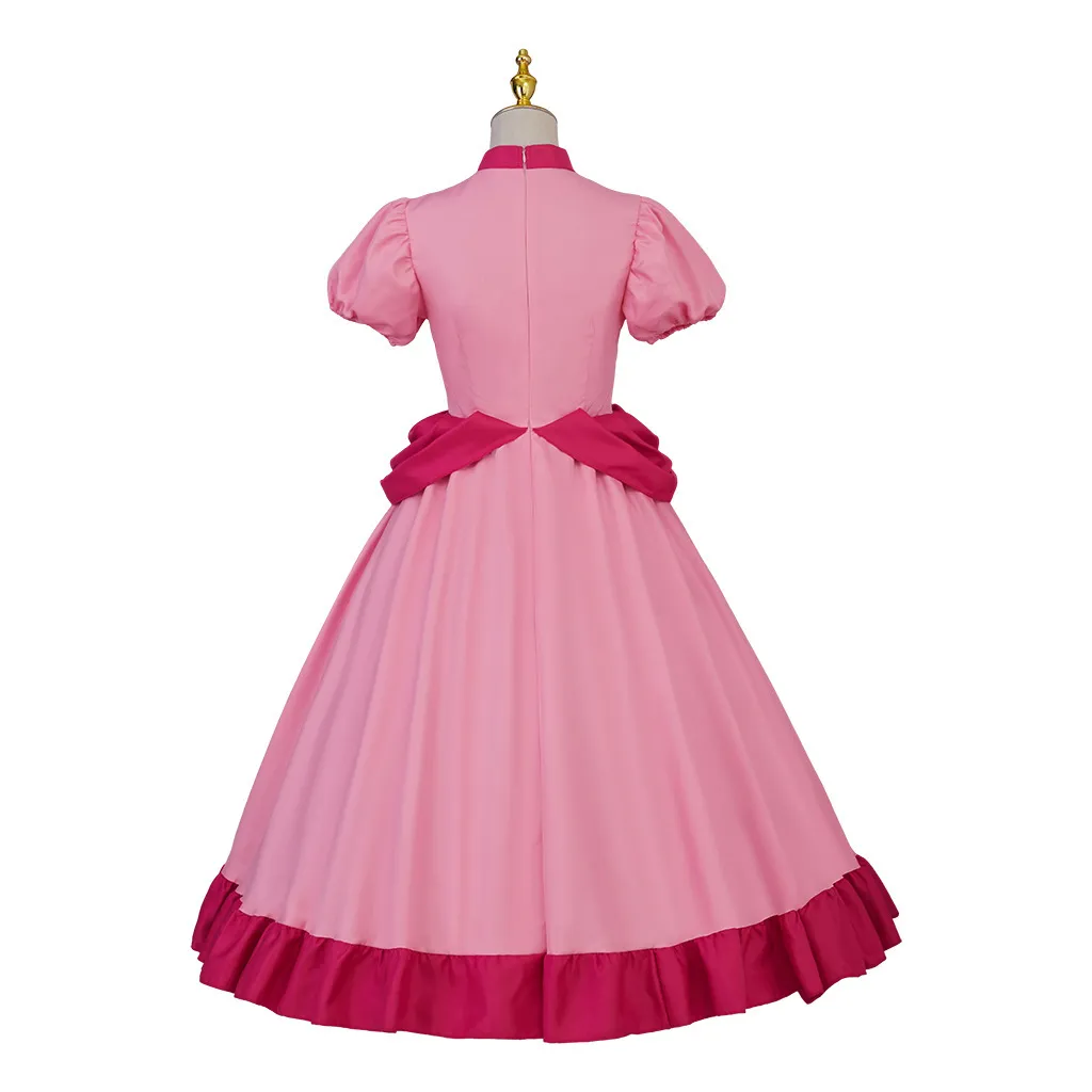 Full Set Princess Peach Princess Peach cosplay with Pink Dress Uniform Accessories for Halloween, Christmas, and Carnival Full Set Princess Peach Princess Peach cosplay with Pink Dress Uniform Accessories for Halloween, Christmas, and Carnival