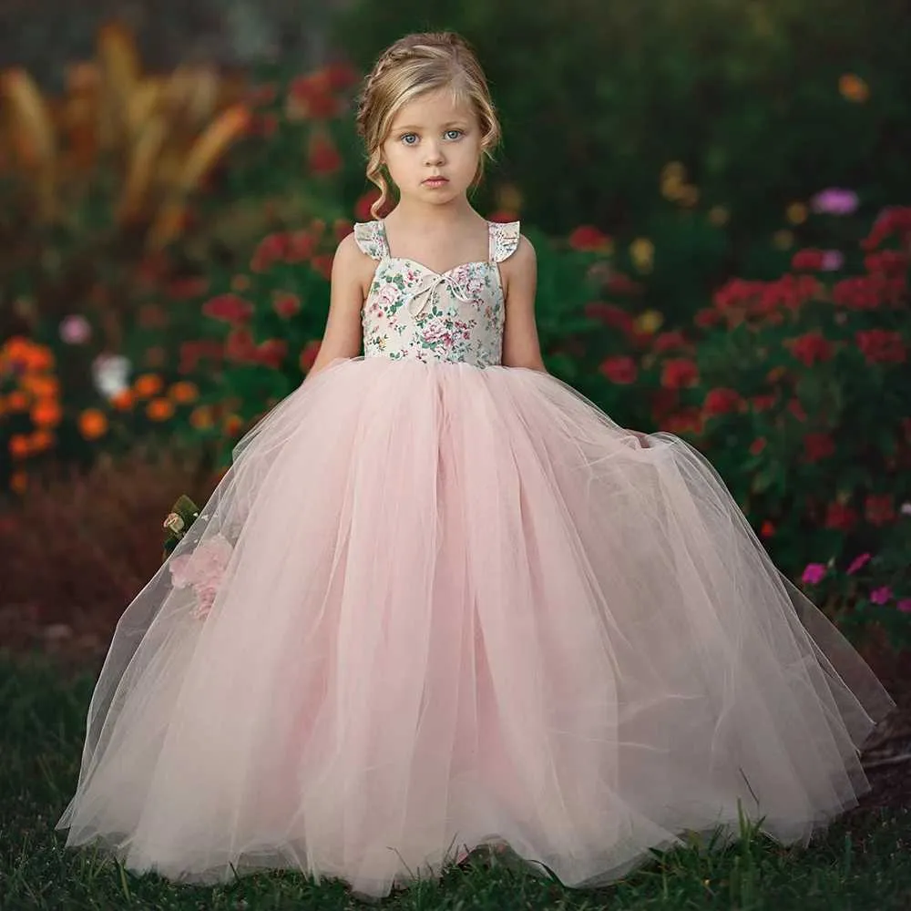 Princess Chiffon Tutu graduation dress for Girls Aged 1-7 - Perfect for  Weddings, Birthdays, and Summer - Long Skirt - W250111
