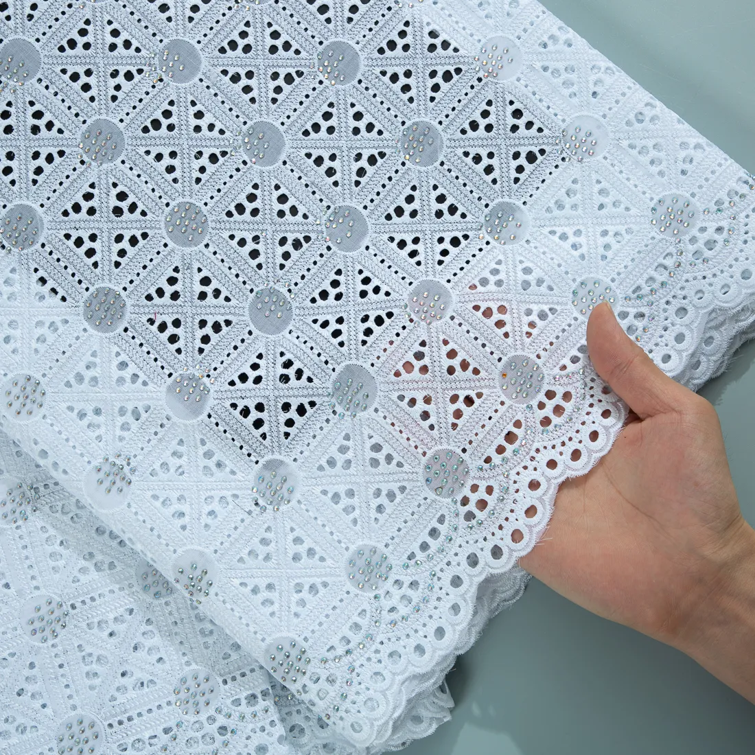 Kalume African Dry Cotton Lace Fabric Swiss Voile 2024 Nigerian Lace Fabric  High Quality Embroidery For Diy Dress Sewing F3831 De 43,59 € | DHgate, image size:1100x1100