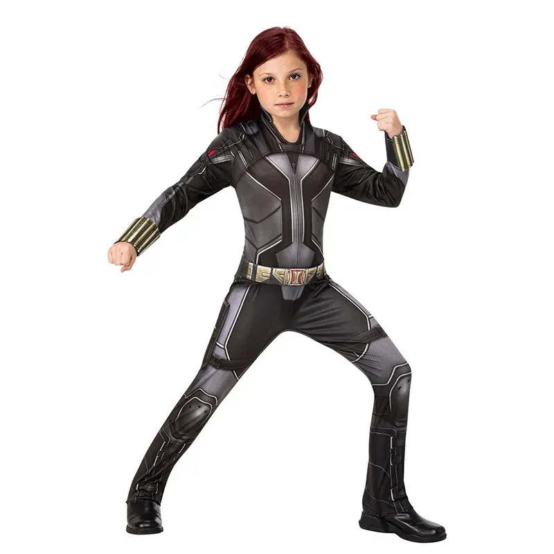 Child Black Widow Costume Jumpsuit Fancy Dress Girls... From  Uledemode_official, $19.04 | DHgate.Com