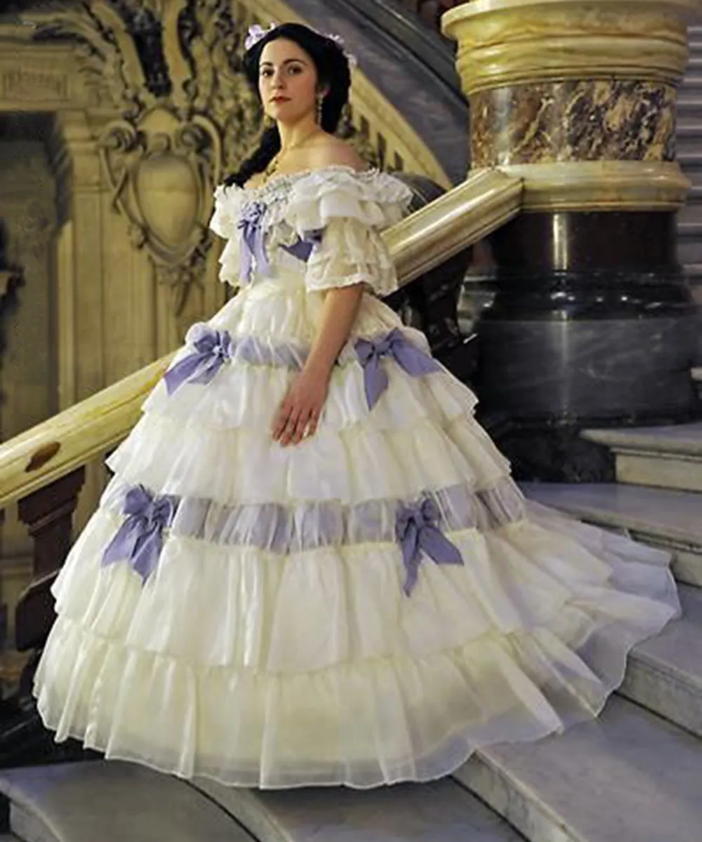 Vintage Southern Belle Dress: 1860s Civil War Style Gown Victorian