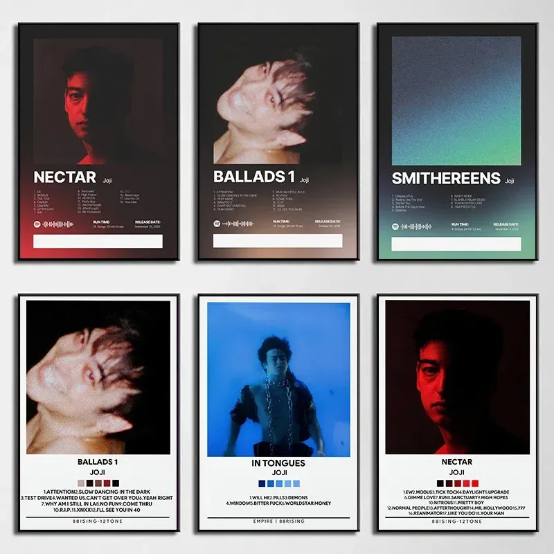 Joji Music Canvas Prints: Album Art & Tracklists